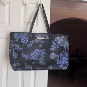 Michael Kors Blue Paisley Tote Bag